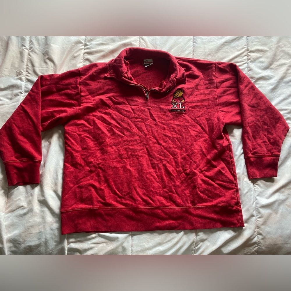 The Disney Store XL Pooh Red Pullover Sweatshirt